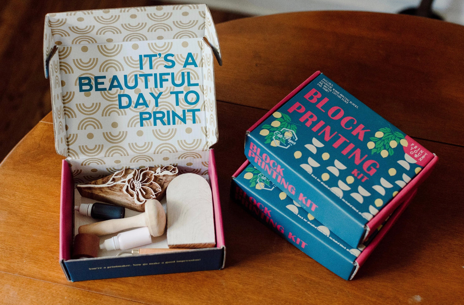 Block Printing Kit - Cherry Blossom