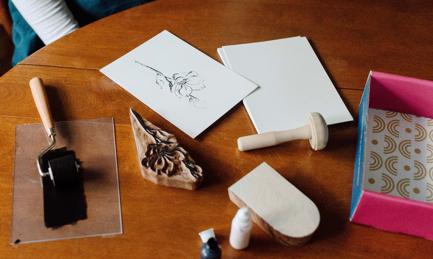 Block Printing Kit - Cherry Blossom