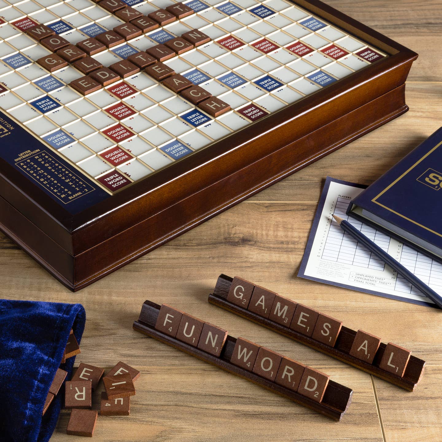 Scrabble Mahogany Deluxe Edition