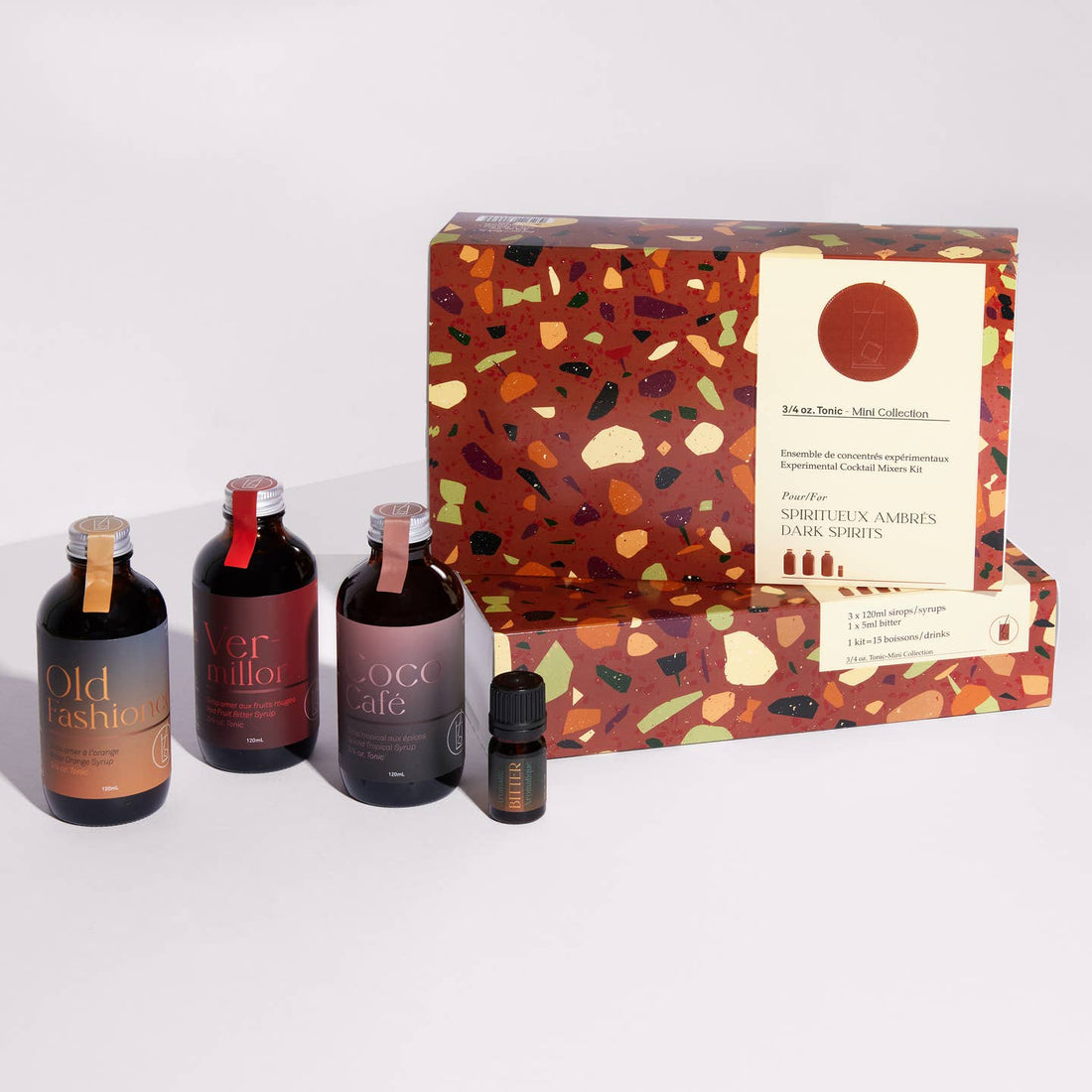 Cocktail or Mocktail Kit for Dark Spirits