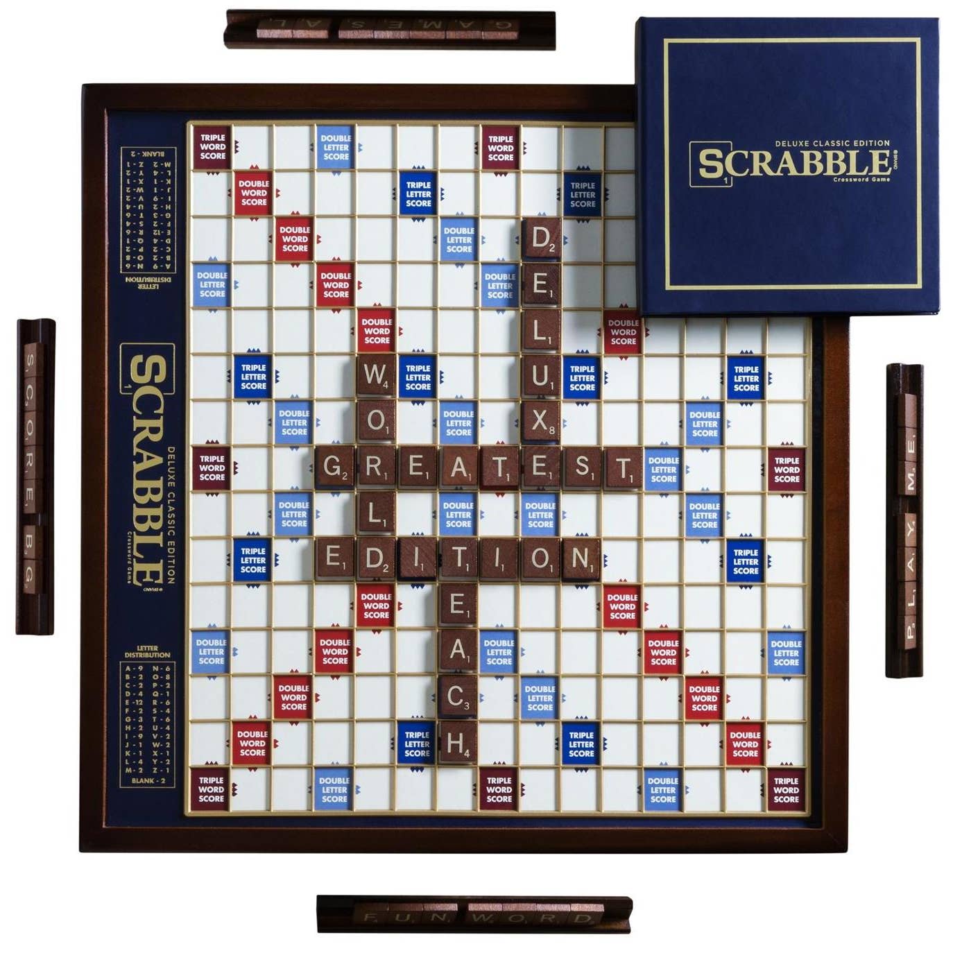 Scrabble Mahogany Deluxe Edition