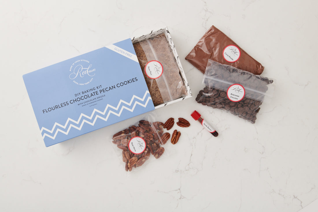 Flourless Chocolate Pecan Cookies Baking Kit