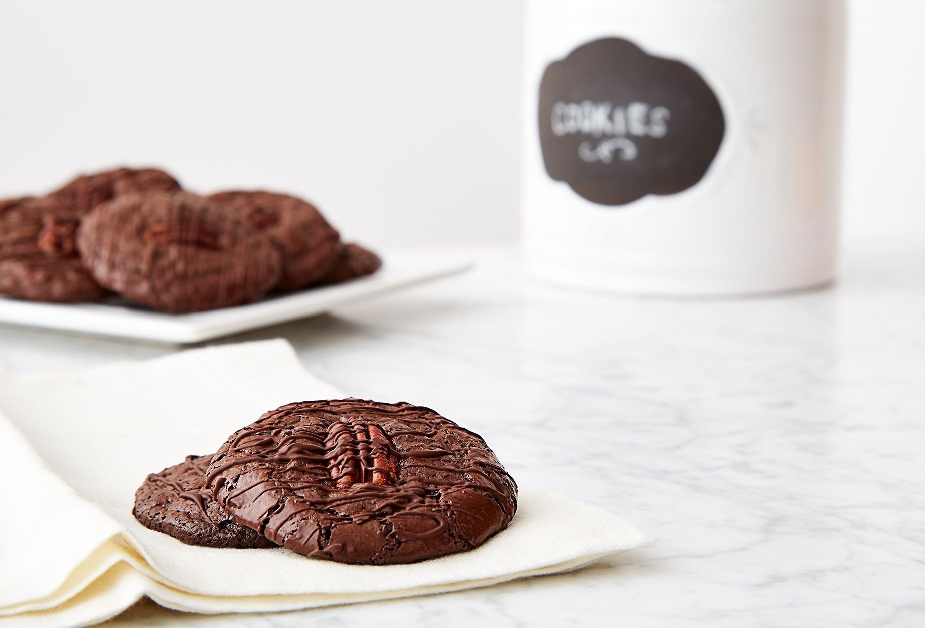 Flourless Chocolate Pecan Cookies Baking Kit