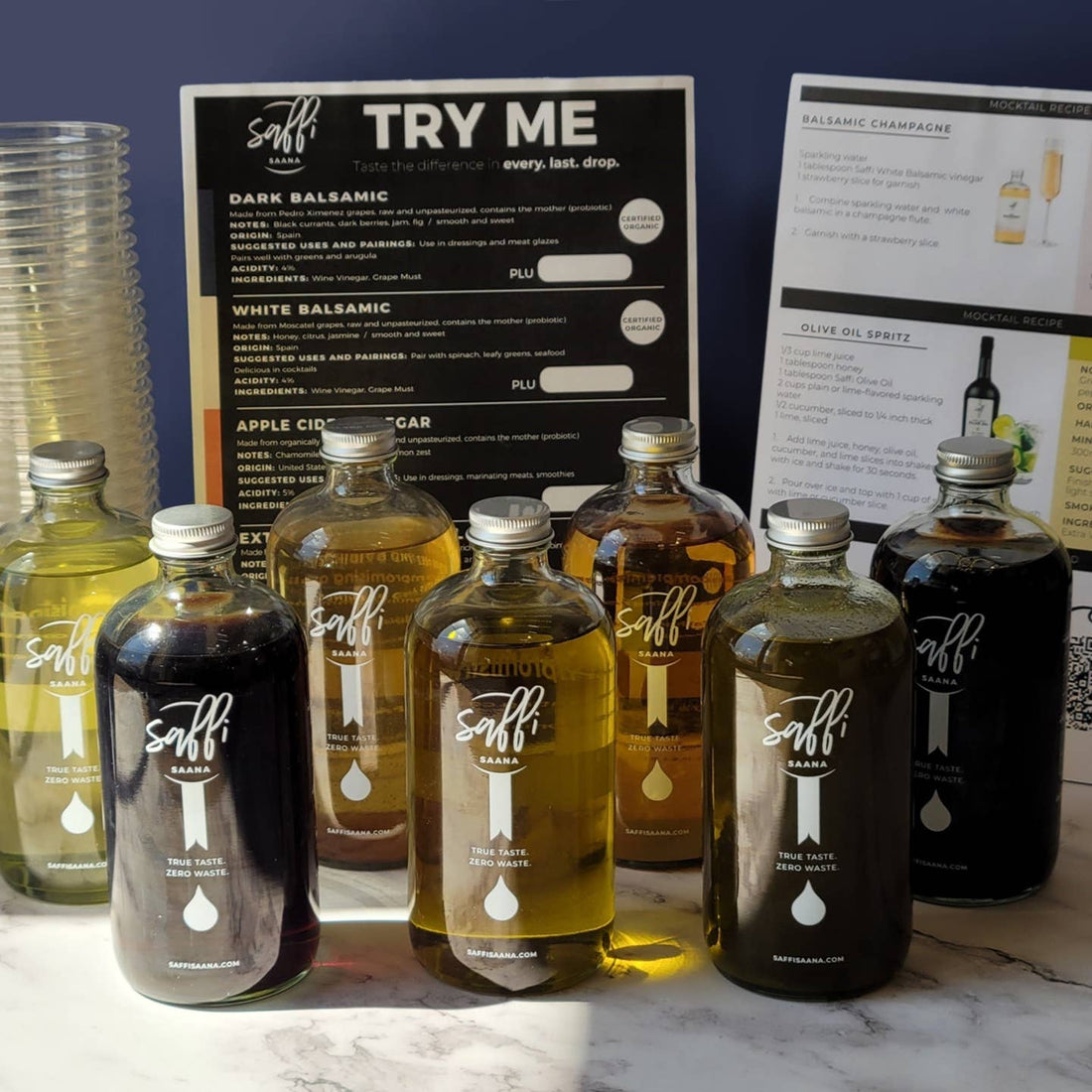 Michelin star oil and vinegar tasting corporate gift, teambuilding activity