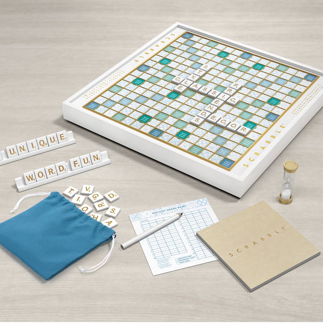 Scrabble White Wood Edition