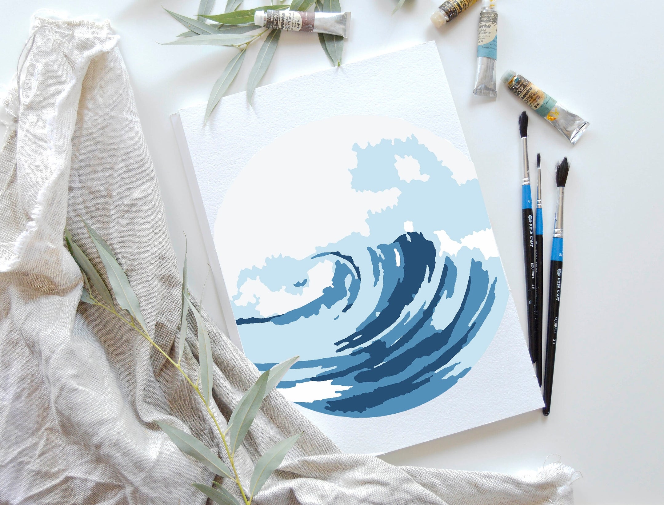 Making Waves Paint-by-Numbers Kit