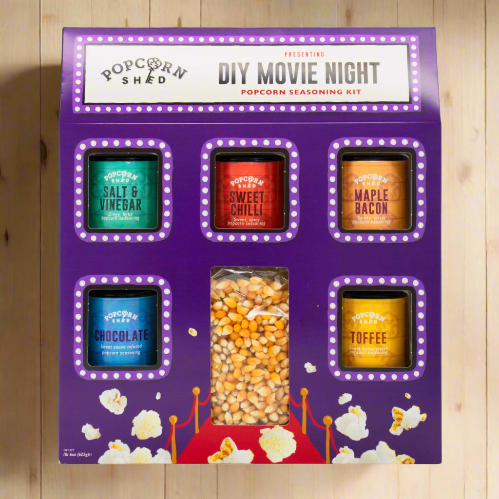Movie Night Popcorn &amp; Seasoning Kit
